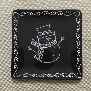 Signature snowmen  decorative  cookie plate